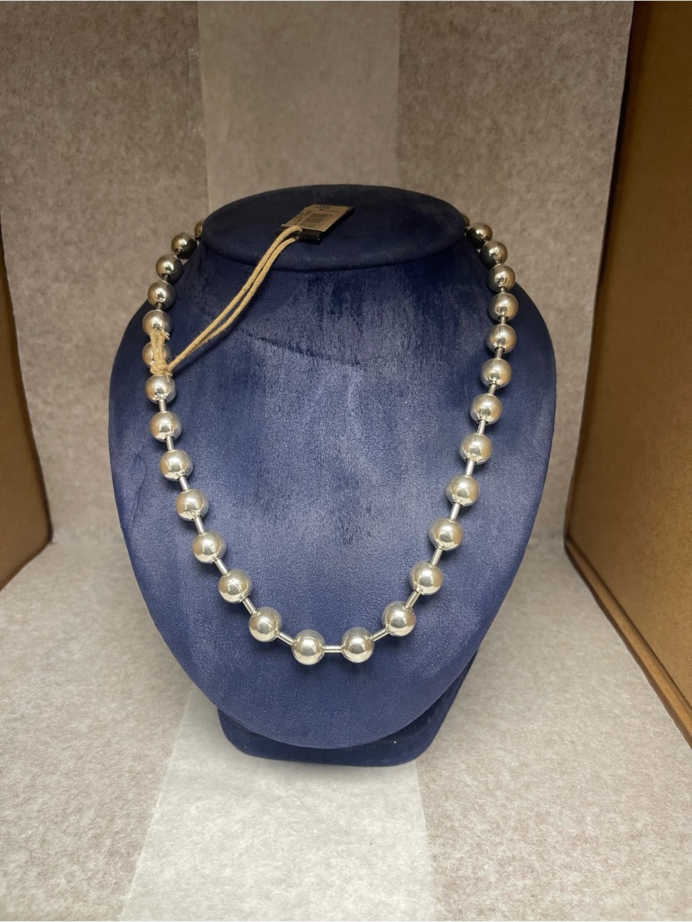 NWT UNOde50 Silver Plated Ball Chain 20βNecklace & Bracelet 8βPadlock Set Size M